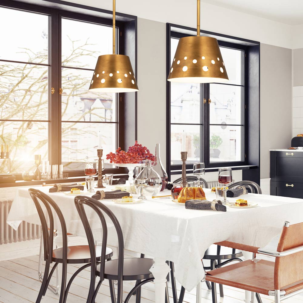 Katie Pendant Light in dining room.