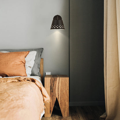 Katie Wall Light in bedroom.