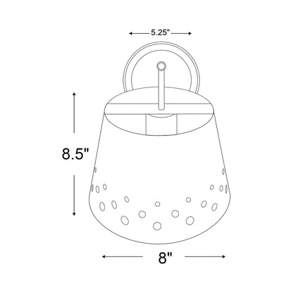 Katie Wall Light - line drawing.