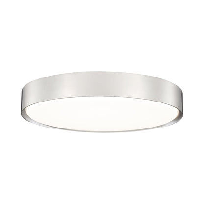 Kawan LED Flush Mount Ceiling Light in Brushed Nickel (20-Inch).
