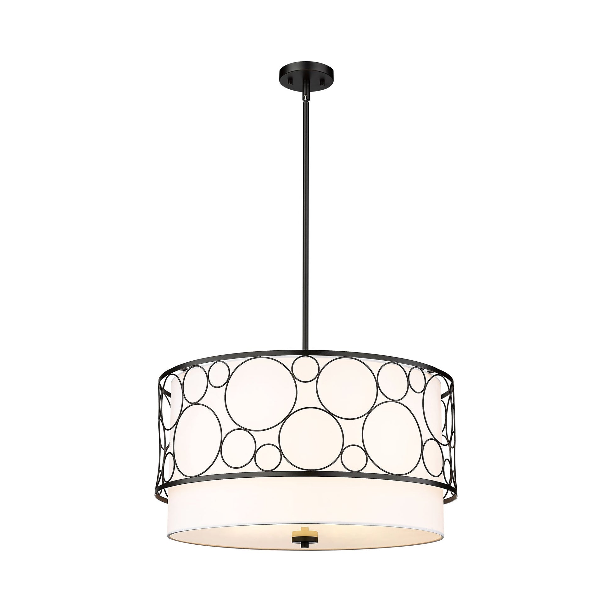 Kendall Chandelier in Matte Black.