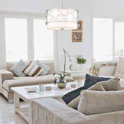 Kendall Chandelier in living room.