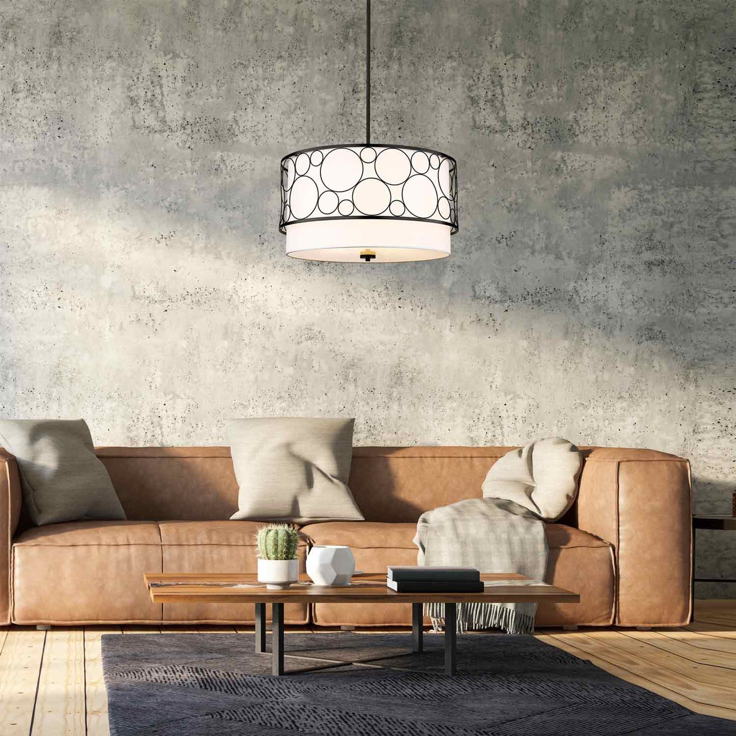 Kendall Chandelier in living room.