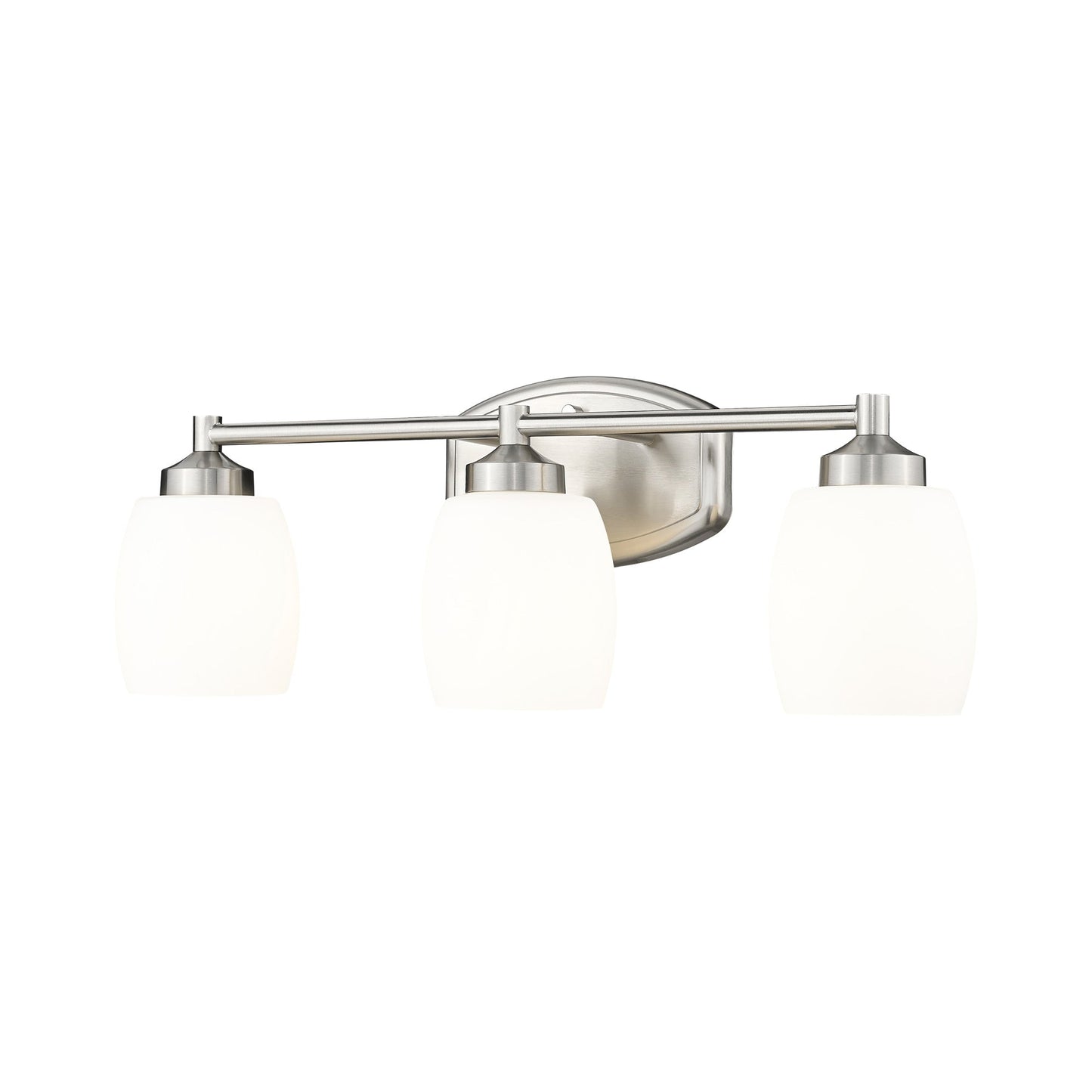 Kendrick Bath Vanity Light in Brushed Nickel (3-Light).