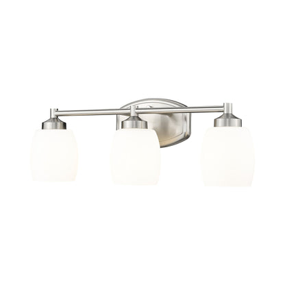 Kendrick Bath Vanity Light in Brushed Nickel (3-Light).