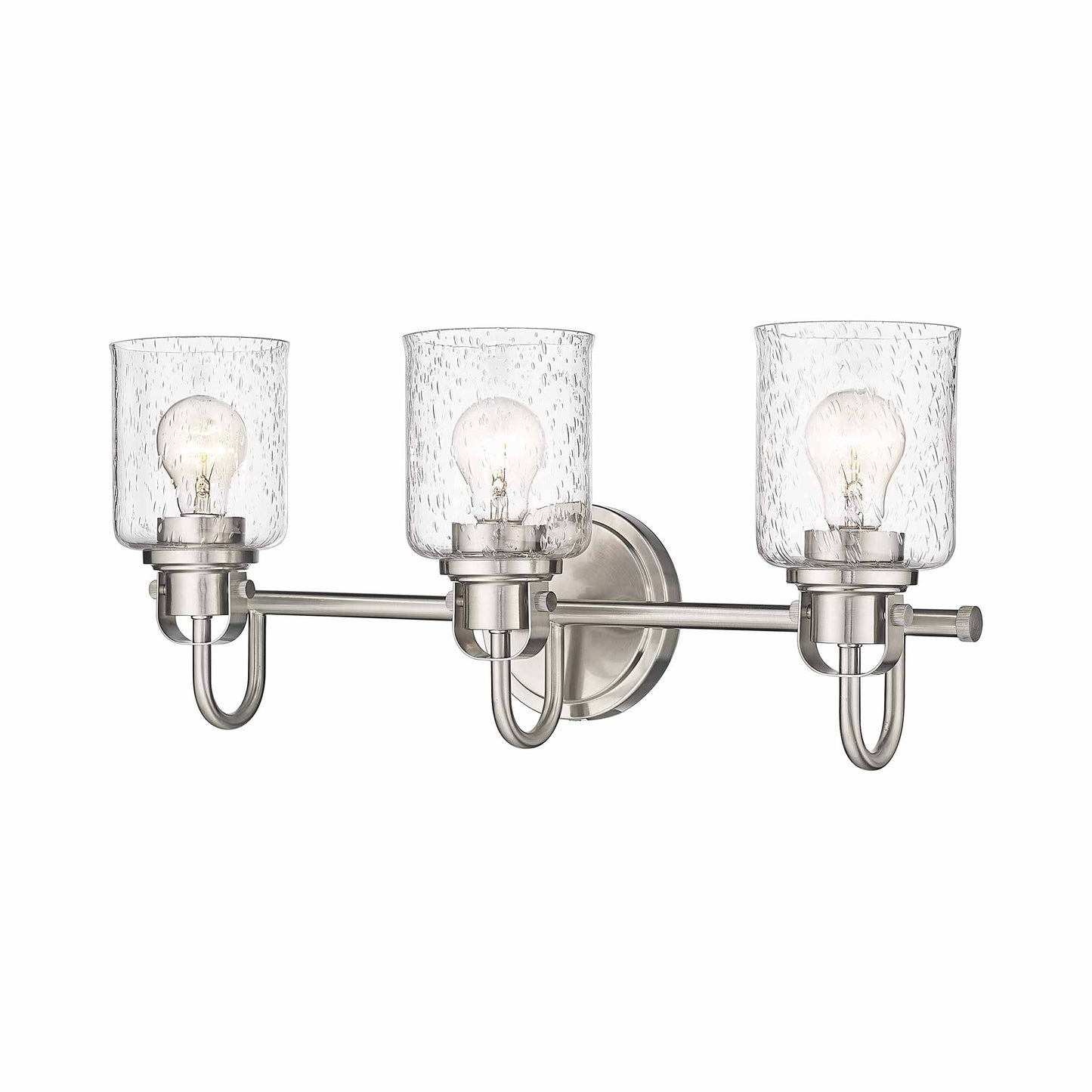 Kinsley Bath Vanity Light in Brushed Nickel (3-Light).