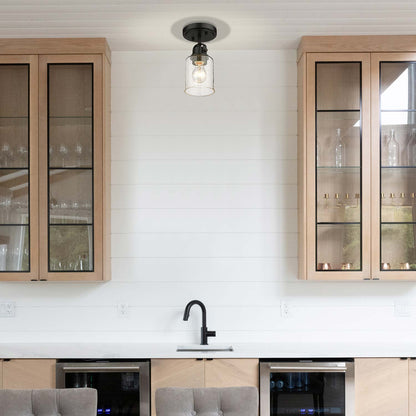 Kinsley Flush Mount Ceiling Light in kitchen.