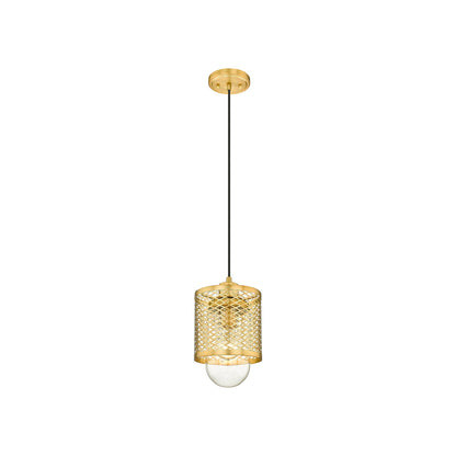 Kipton Pendant Light in Rubbed Brass (6-Inch).