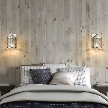 Kipton Wall Light in bedroom.