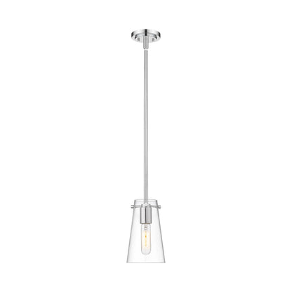 Kira Single Pendant Light in Chrome (8-Inch).
