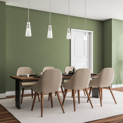 Kira Single Pendant Light in dining room.