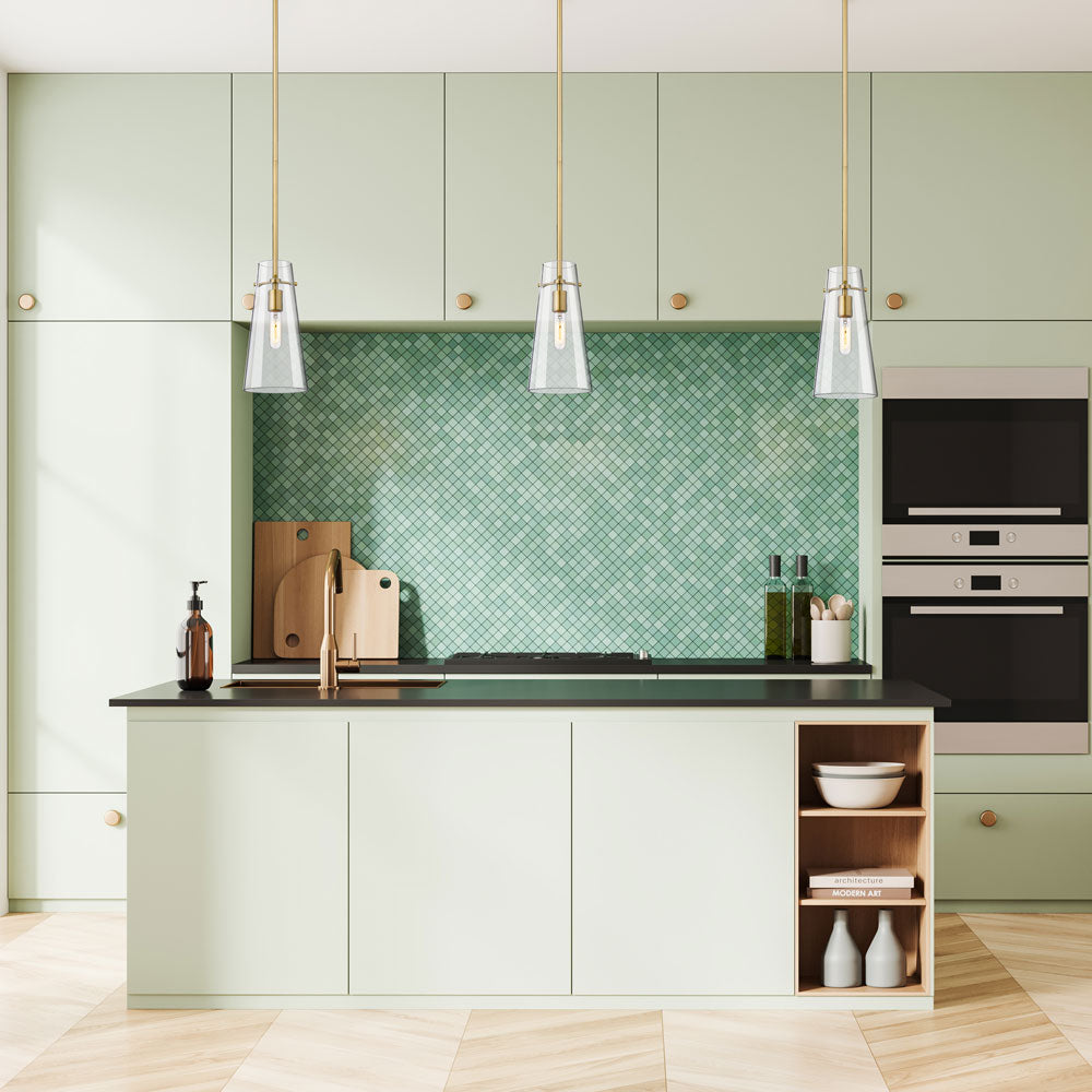 Kira Single Pendant Light in kitchen.