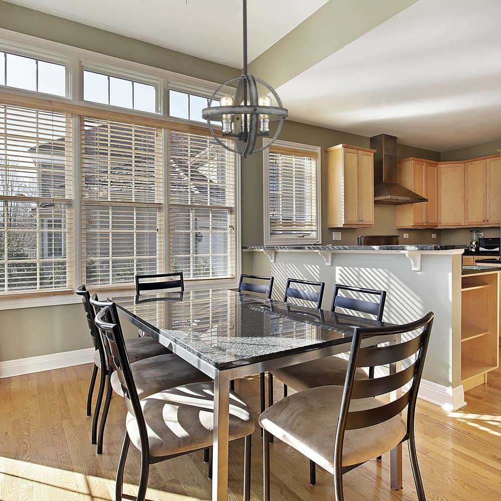 Kirkland Orb Pendant Light in kitchen.