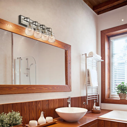 Kraken Bath Vanity Light in bathroom.