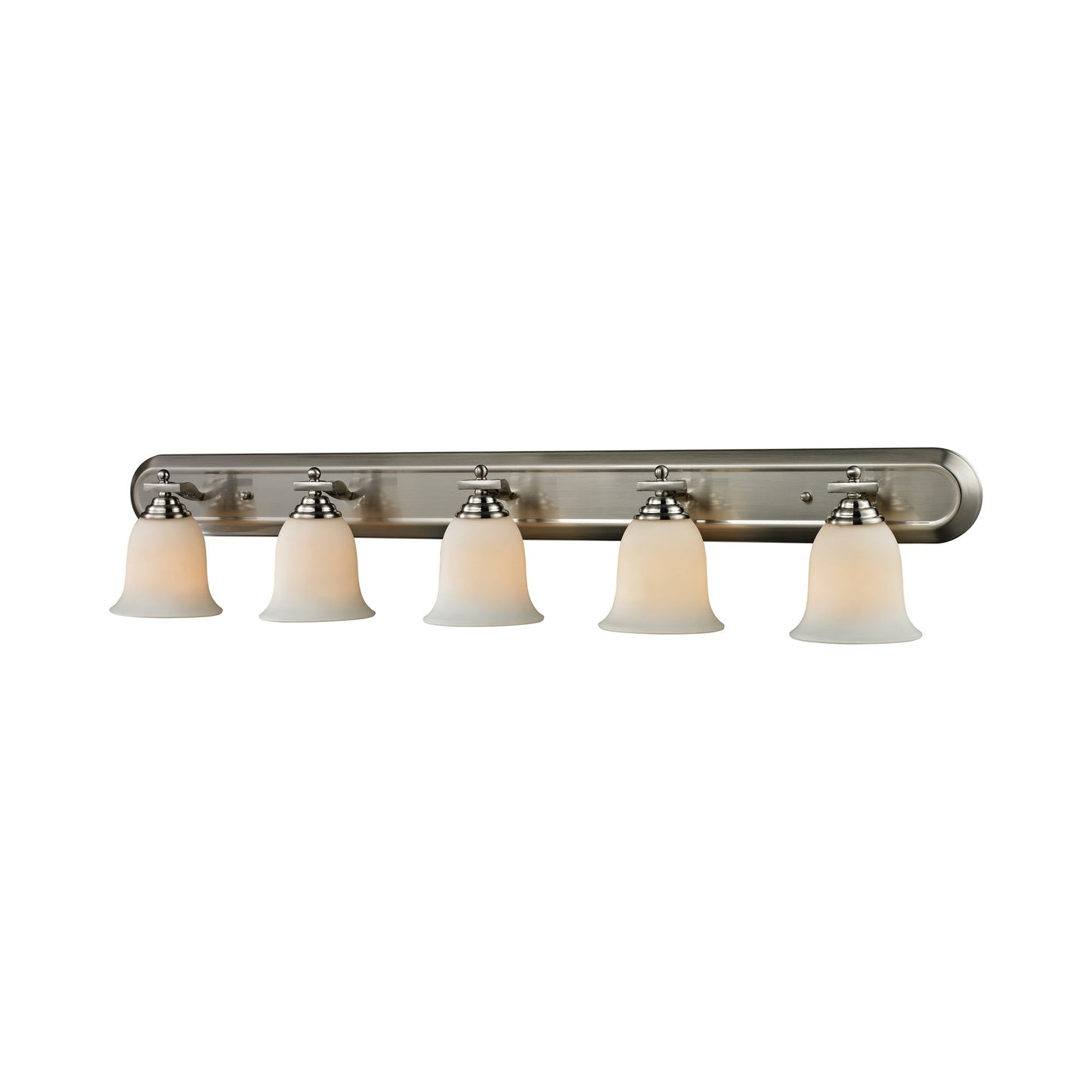 Lagoon Bath Vanity Light in Brushed Nickel (5-Light).
