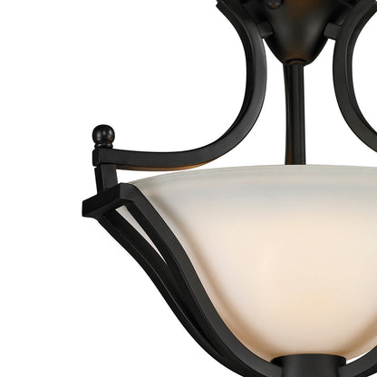 Lagoon Semi Flush Mount Ceiling Light in Detail.