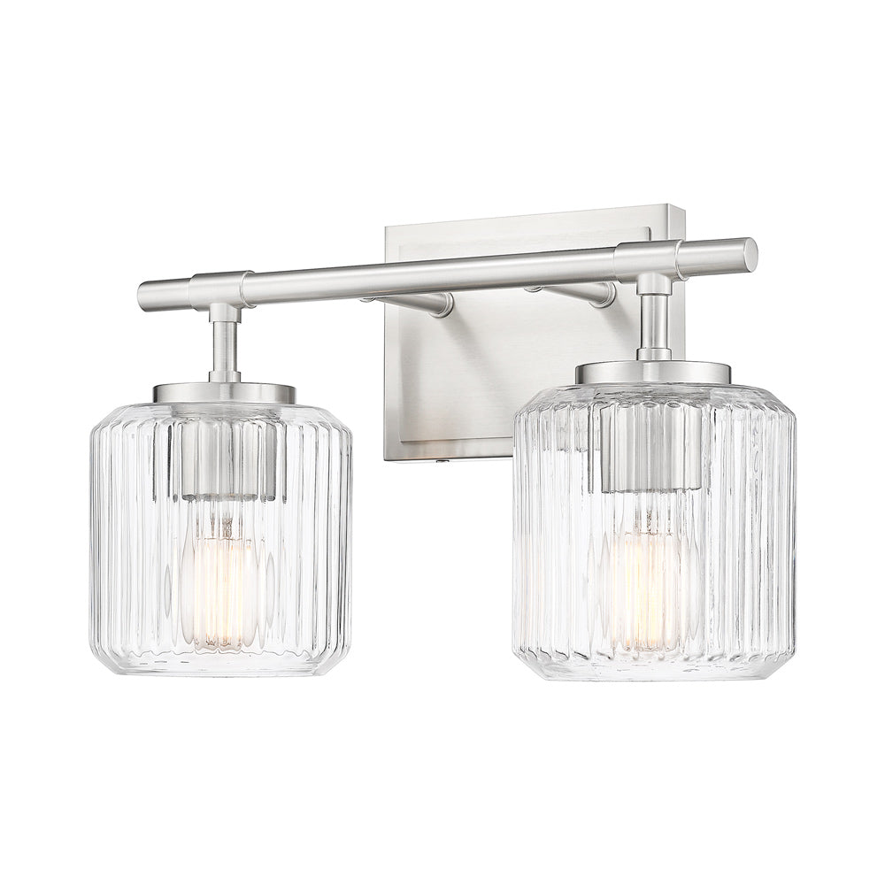 Landon Bath Vanity Light in Brushed Nickel (2-Light).