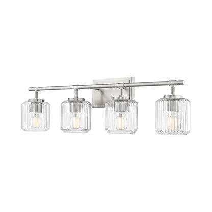 Landon Bath Vanity Light in Brushed Nickel (4-Light).