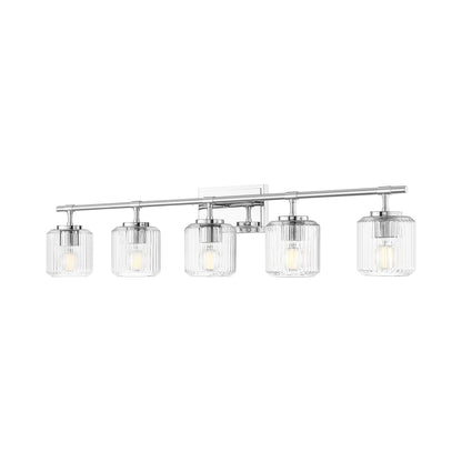 Landon Bath Vanity Light in Chrome (5-Light).