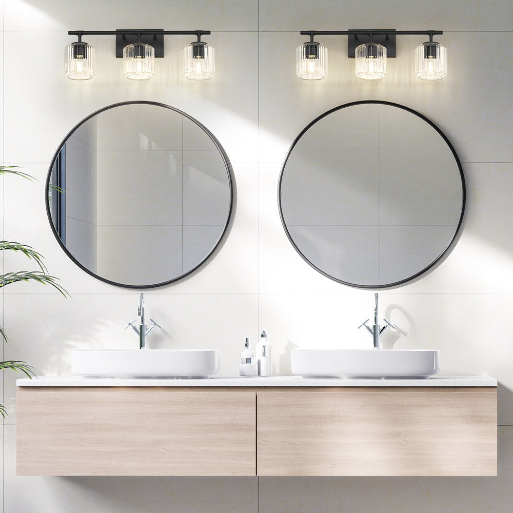 Landon Bath Vanity Light in bathroom.