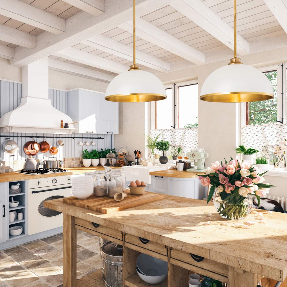 Landry Pendant Light in kitchen.