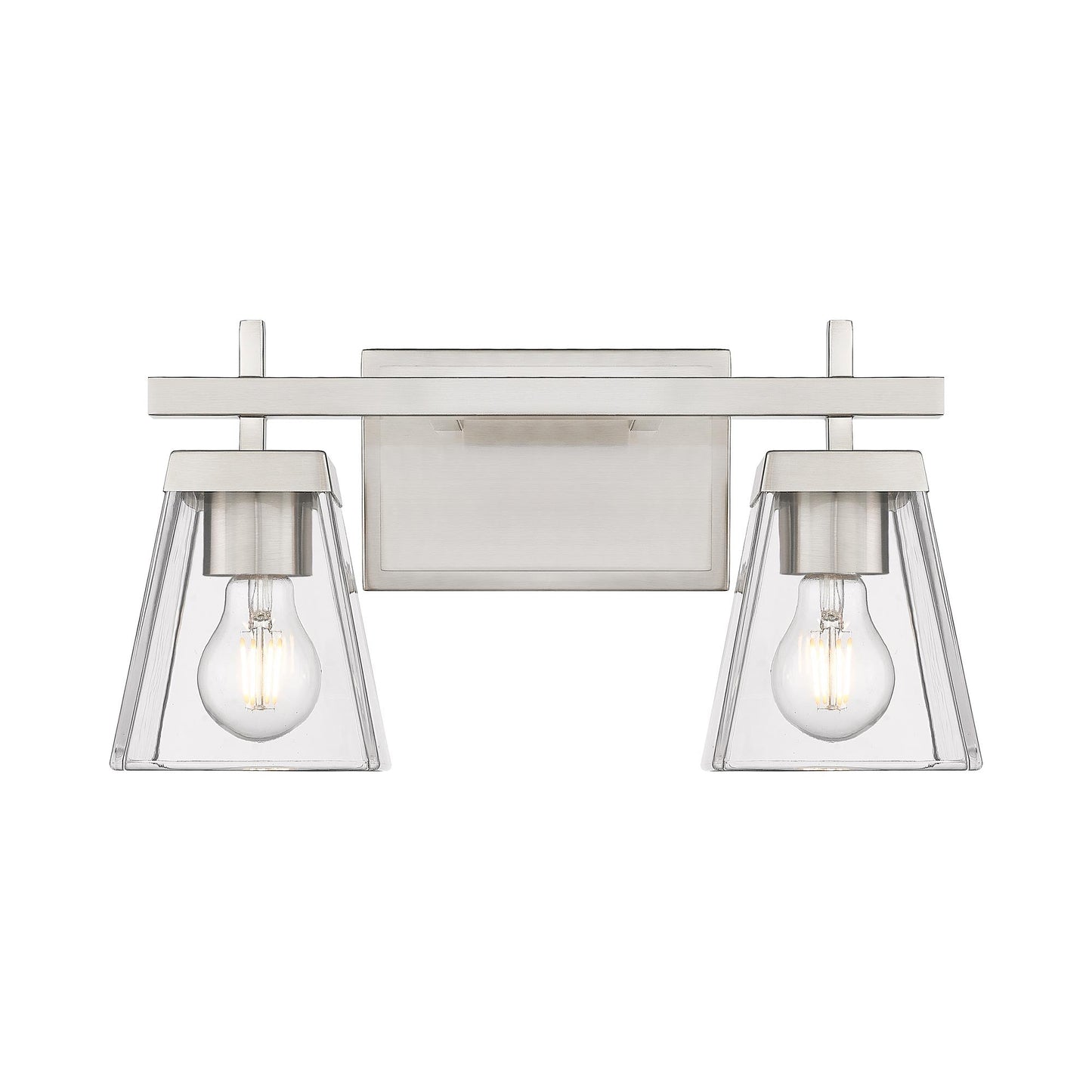 Lauren Bath Vanity Light in  Brushed Nickel (2-Light).