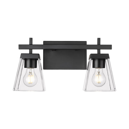 Lauren Bath Vanity Light in  Matte Black (2-Light).