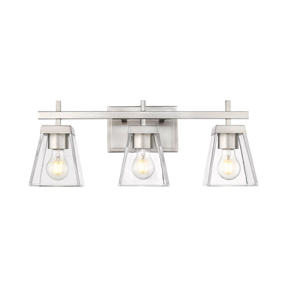 Lauren Bath Vanity Light in  Brushed Nickel (3-Light).