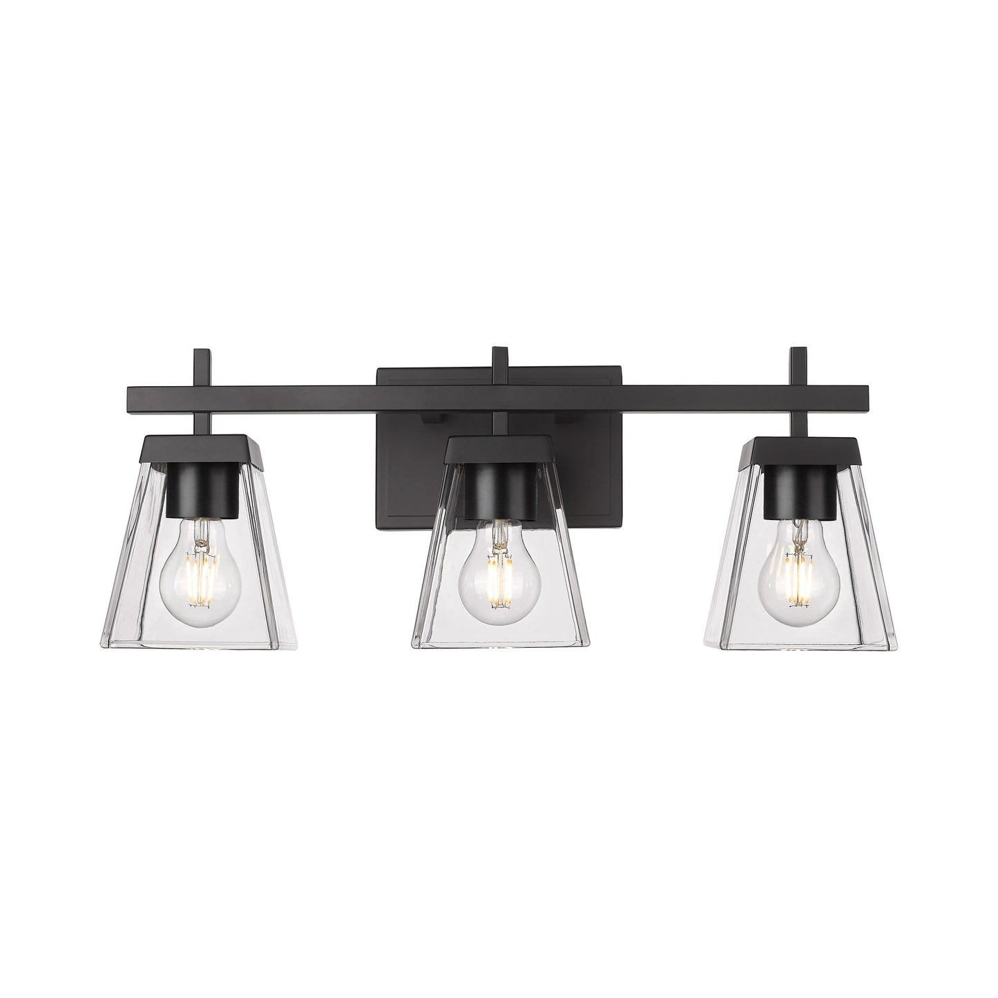Lauren Bath Vanity Light in  Matte Black (3-Light).