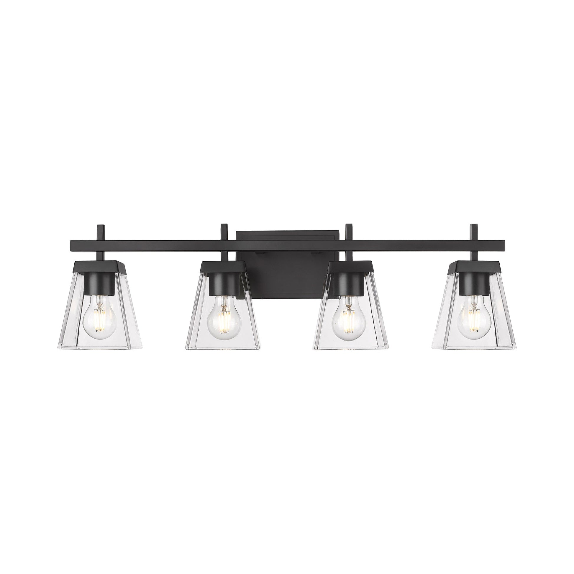 Lauren Bath Vanity Light in  Matte Black (4-Light).