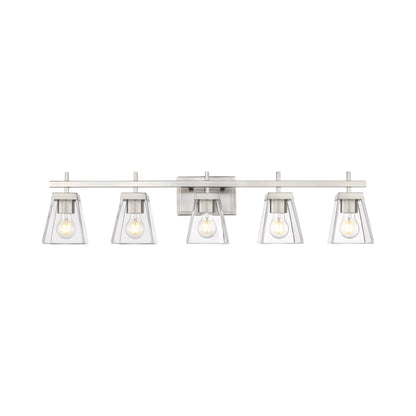 Lauren Bath Vanity Light in  Brushed Nickel (5-Light).