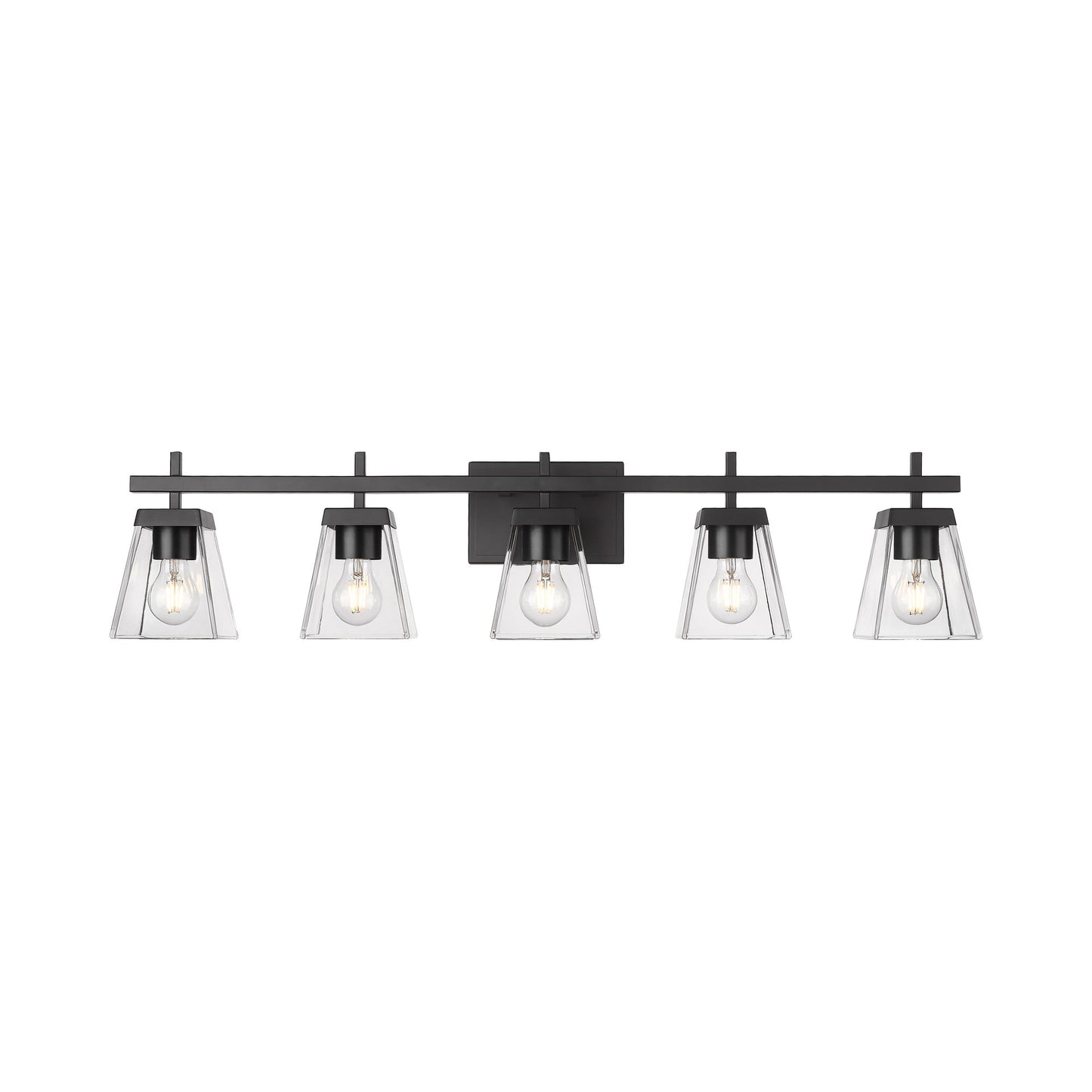 Lauren Bath Vanity Light in  Matte Black (5-Light).