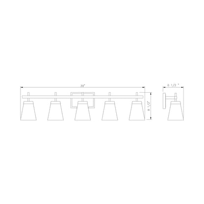 Lauren Bath Vanity Light in Detail.