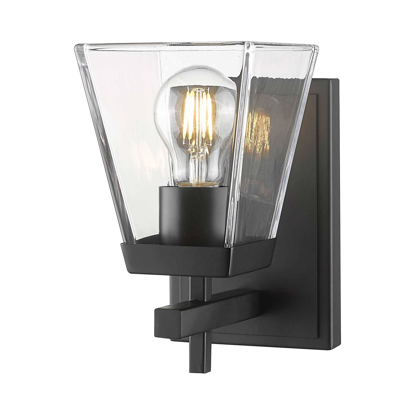 Lauren Bath Wall Light in Matte Black.