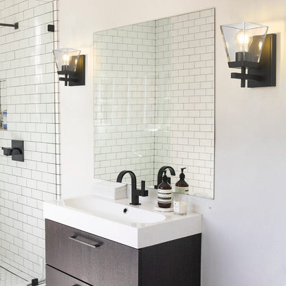 Lauren Bath Wall Light in bathroom.