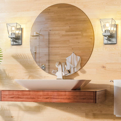Lauren Bath Wall Light in bathroom.
