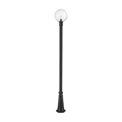 Laurent 519P Outdoor Globe Post Light in Clear Seedy (109.25-Inch).