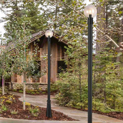 Laurent 519P Outdoor Globe Post Light in Outside Area.