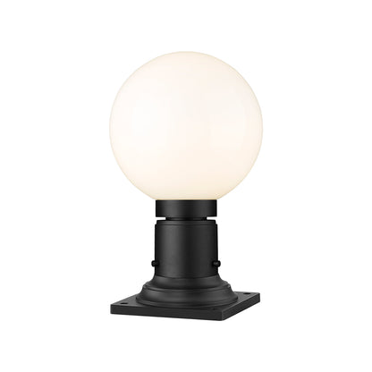 Laurent 533PM Outdoor Pier Mount Light in White Opal (13.38-Inch).