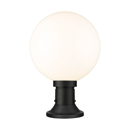 Laurent 553PM Outdoor Pier Mount Light in White Opal (17.63-Inch).