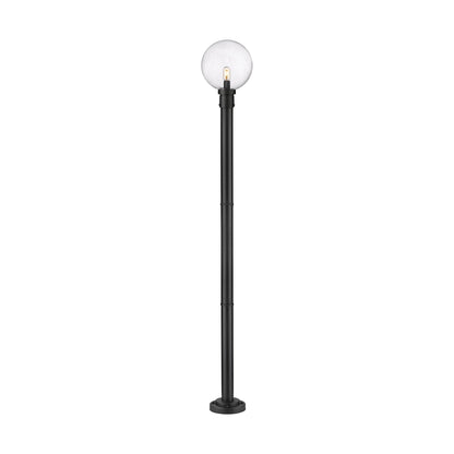 Laurent 567P Outdoor Globe Post Light in Clear Seedy (88.75-Inch).