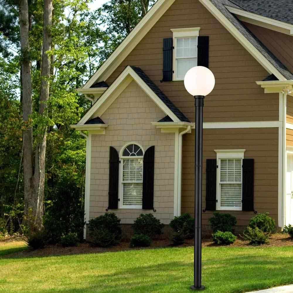 Laurent 567P Outdoor Globe Post Light in Outside Area.