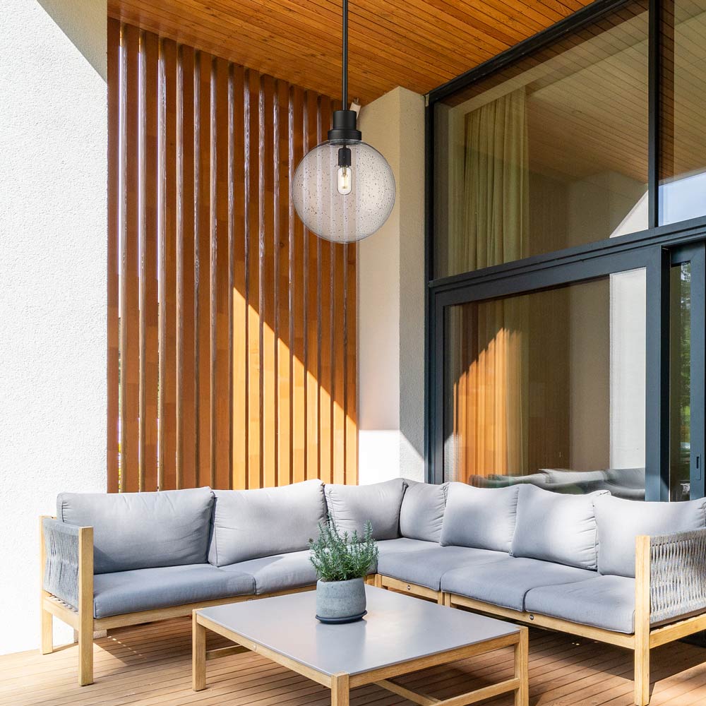 Laurent Outdoor Pendant Light in Outside Area.