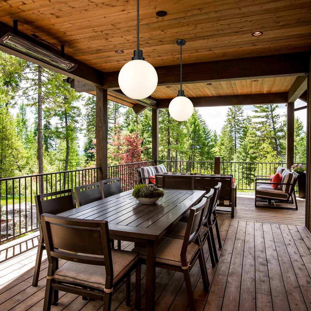 Laurent Outdoor Pendant Light in Outside Area.