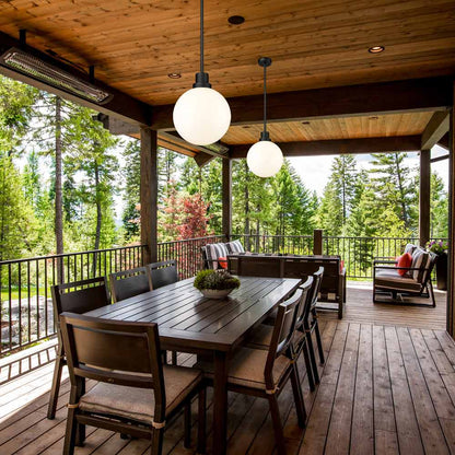 Laurent Outdoor Pendant Light in Outside Area.