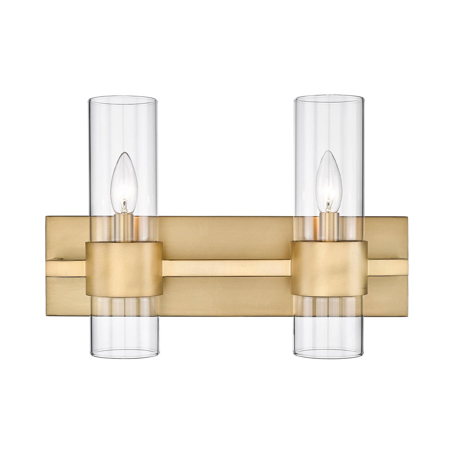 Lawson Bath Vanity Light in Rubbed Brass (2-Light).