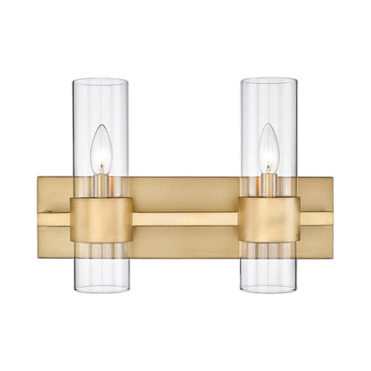 Lawson Bath Vanity Light in Rubbed Brass (2-Light).