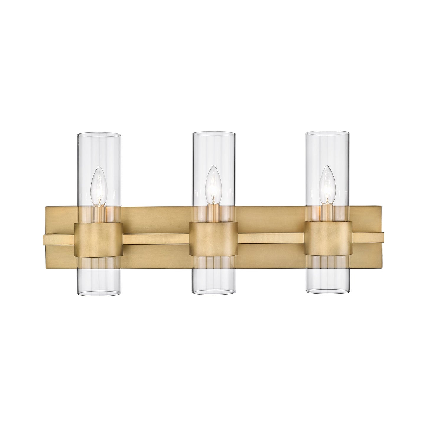 Lawson Bath Vanity Light in Rubbed Brass (3-Light).