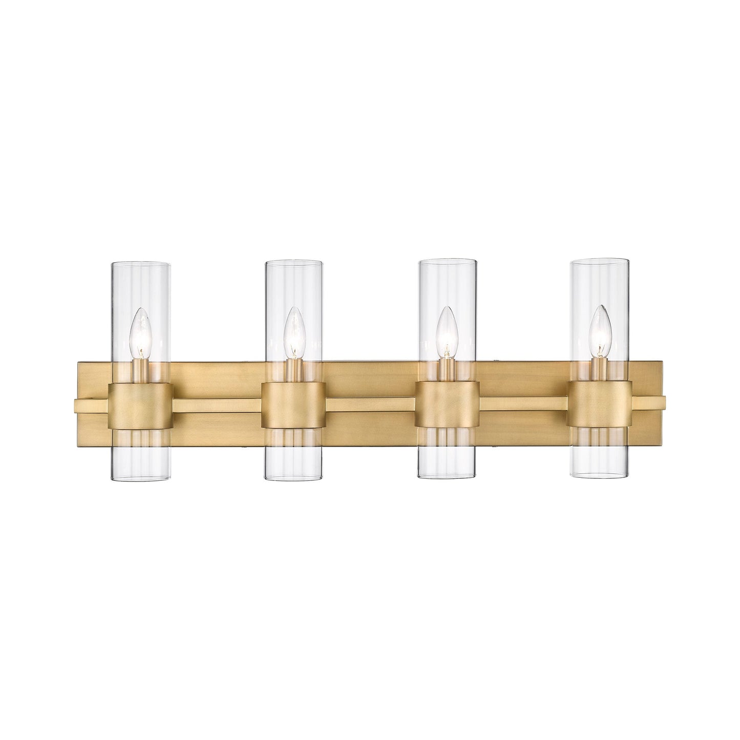 Lawson Bath Vanity Light in Rubbed Brass (4-Light).