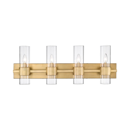 Lawson Bath Vanity Light in Rubbed Brass (4-Light).